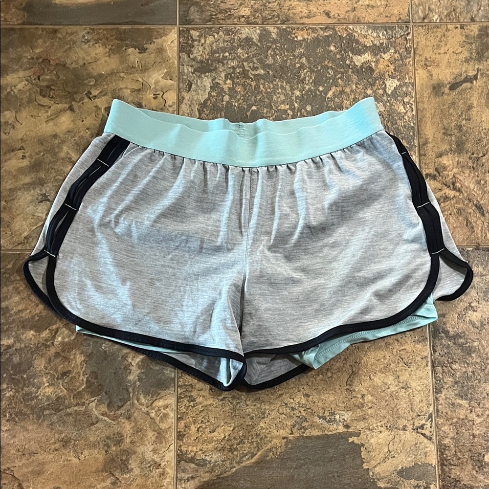 Danskin Gray and Blue Women's Athletic Shorts